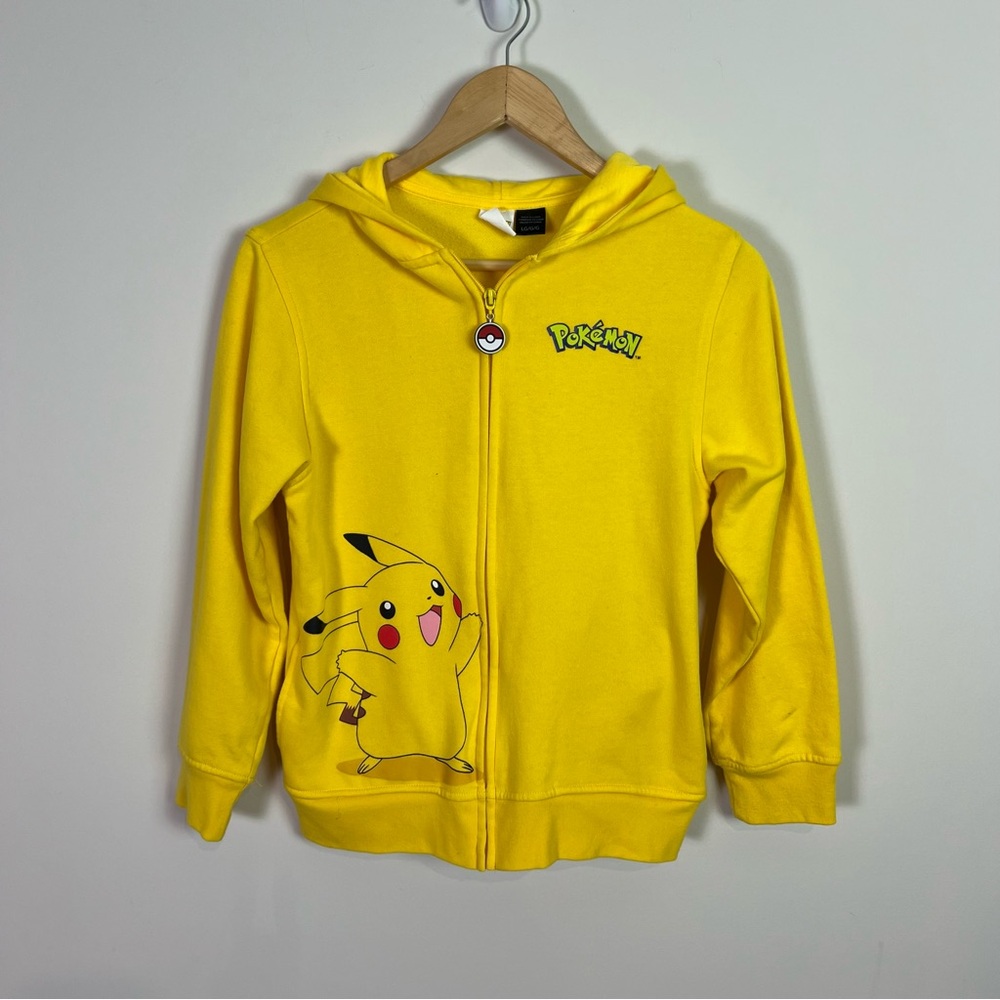 Pokémon Yellow Pikachu Zip Up Hoodie Sweatshirt
